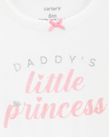 Baby 2-Piece Daddy's Little Princess Bodysuit & Tutu Pant Set, 