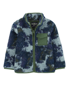 Baby Tie Dye Fleece Knit Jacket - Navy, image 1 of 4 slides