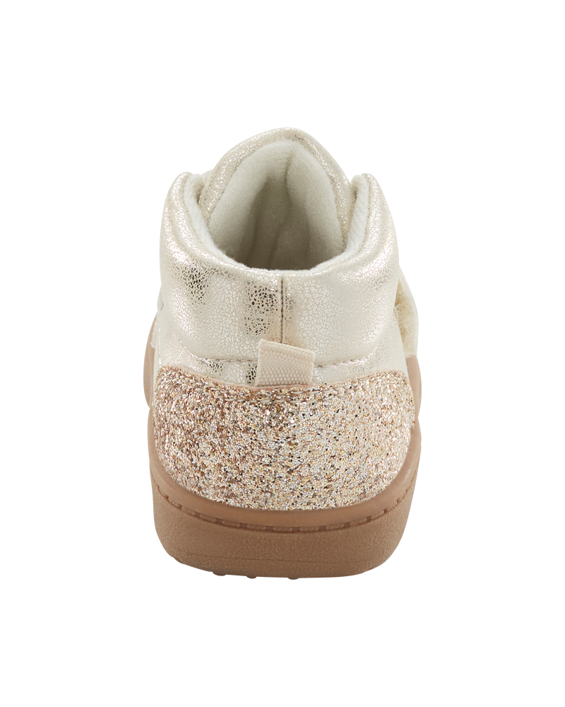  Every Step® First Walker Sparkle High-Top Boots - Silver, image 3 of 7 slides