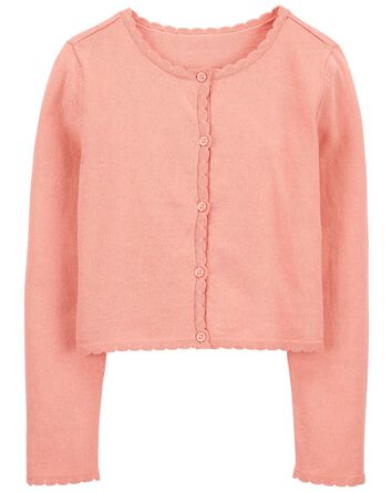Kid Button-Front Cardigan, 
