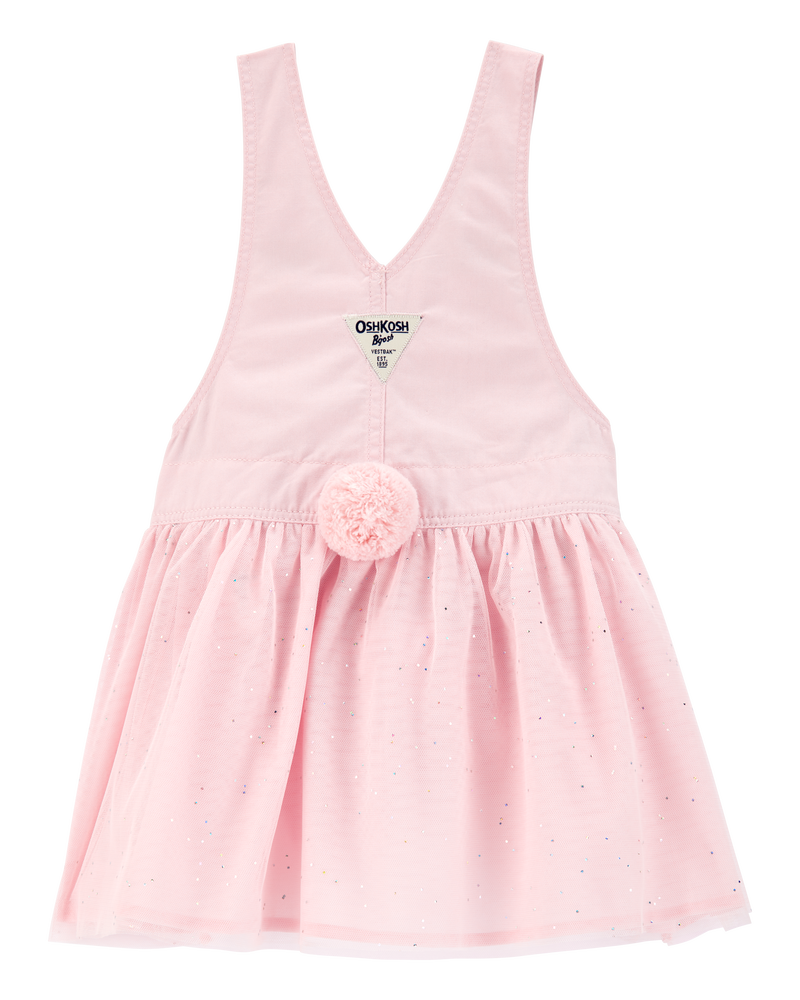 Baby Bunny Glitter Jumper Dress - Pink, image 2 of 4 slides