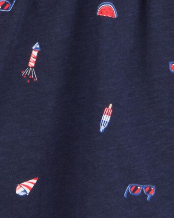Kid 4th Of July Popsicle Romper, 