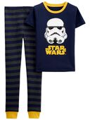 Blue - Kid 2-Piece Star Wars™ 100% Snug Fit Cotton Pajamas