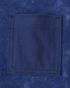 Boys Acid Wash Cotton Short-Sleeve Pocket Tee - Navy, image 2 of 3 slides
