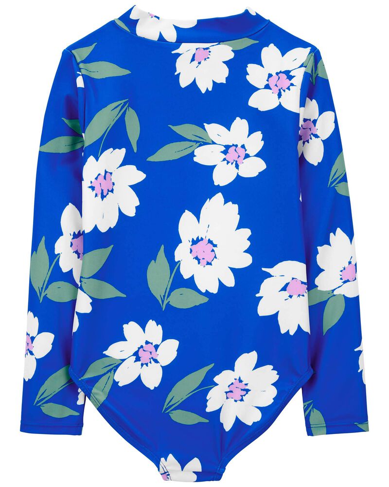 Kid Floral 1-Piece Rashguard, image 2 of 4 slides