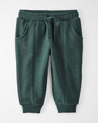 Baby Organic Cotton Joggers in Poplar Green, image 1 of 3 slides