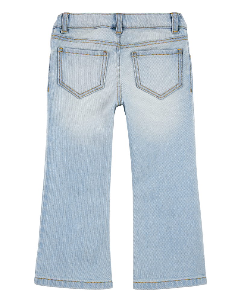 Toddler Patch Floral Iconic Denim Flare Jeans, image 2 of 5 slides