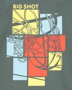 Toddler Basketball Long-Sleeve Graphic Tee - Green, image 2 of 3 slides
