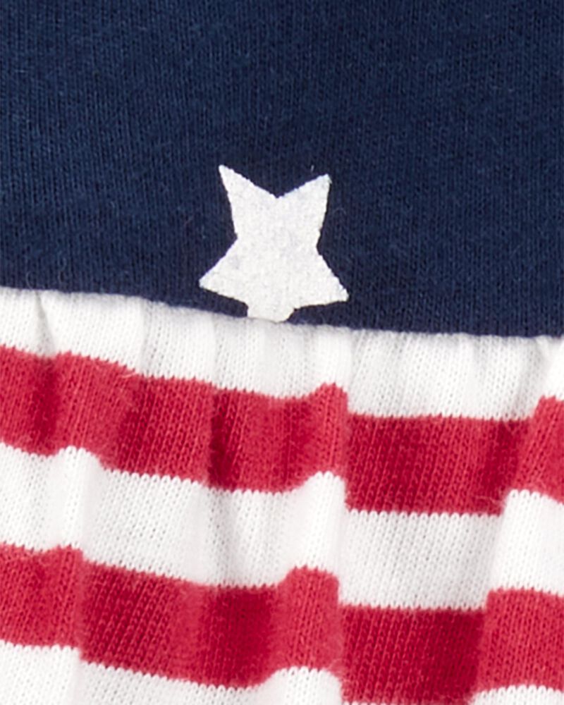 Baby American Flag Sunsuit, image 2 of 3 slides