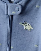 Baby Boy Rhino Print 100% Cotton Long-Sleeve Sleep & Play - Navy Blue, image 2 of 5 slides