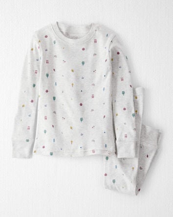 Toddler Organic Cotton Pajamas in Icon Print, 