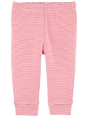 Pink - Baby Pull-On Cotton Pants