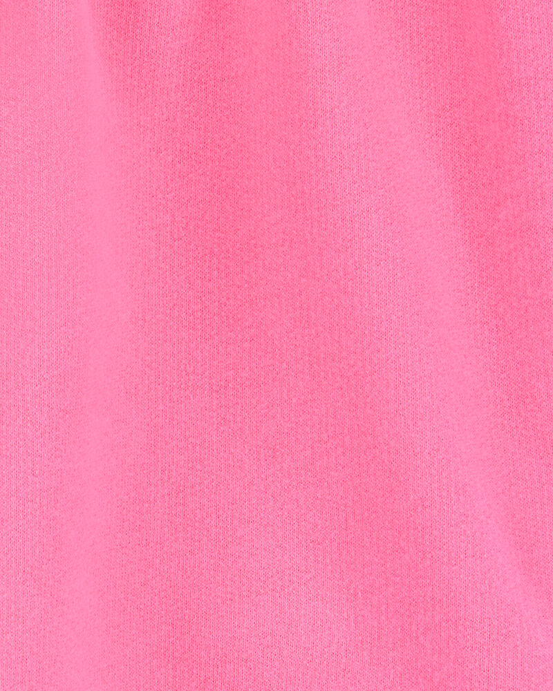 Kid Pull-On French Terry Shorts - Pink, image 3 of 4 slides