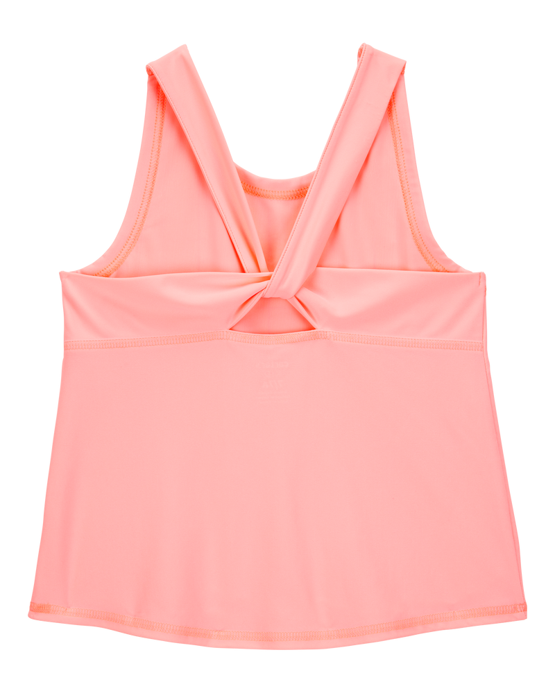 Kid Active Twist Tank & Wrap Skort Set - Coral, image 4 of 7 slides
