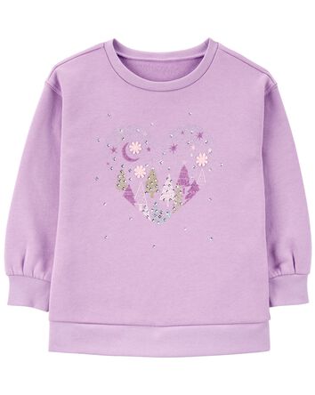 Baby Heart Fleece Sweatshirt, 