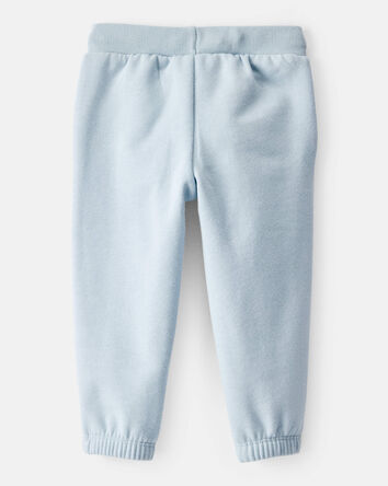 Baby Girl Cotton Joggers - Blue, 