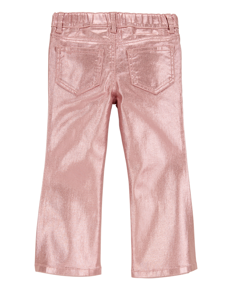 Baby Metallic Flare Pants, image 2 of 4 slides