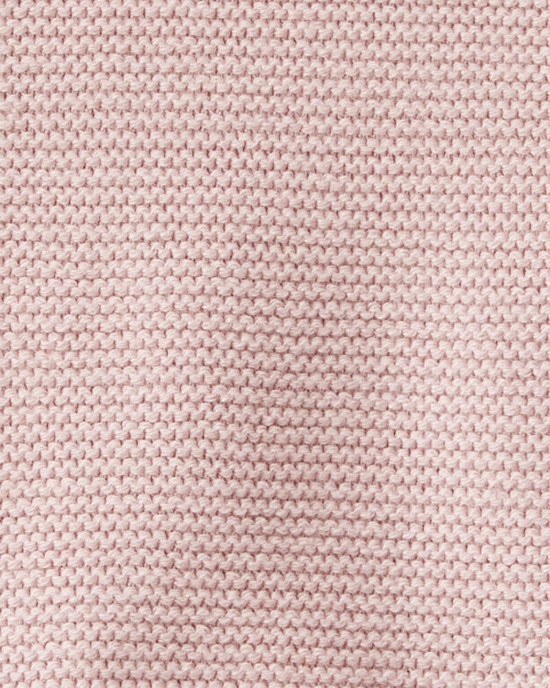 Baby Organic Cotton Sweater Knit Overalls in Perfect Pink
, image 3 of 6 slides