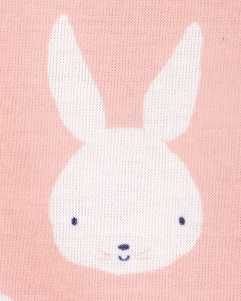 Kid Bunny Print Easter Nightgown - Pink, image 2 of 3 slides