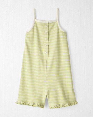 Toddler Striped Organic Cotton Rib Romper, 