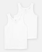 Kid 2-Pack Cotton Cami Tanks, image 3 of 4 slides