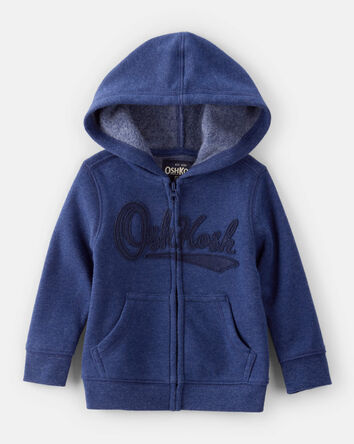 Baby OshKosh Fleece Logo Zip Jacket - Blue, 