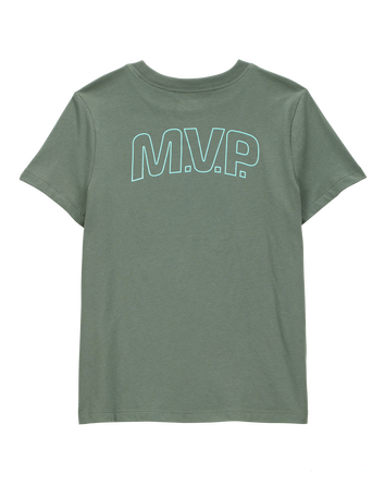 Kid Sports MVP Graphic Tee - Olive, 