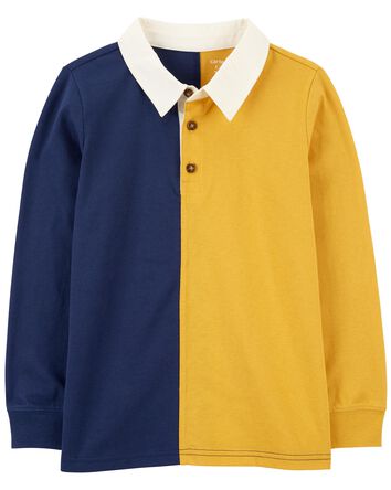 Kid Long-Sleeve Rugby Polo, 