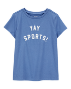 Kid Yay Sports Short-Sleeve Graphic Tee - Blue, image 1 of 3 slides