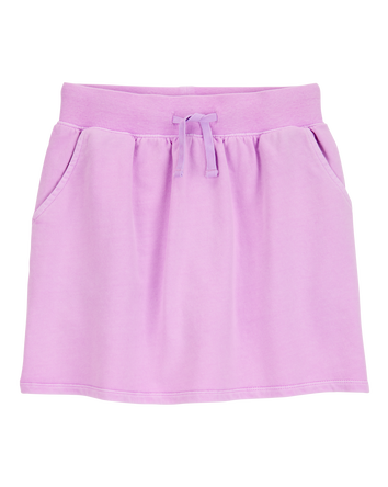 Kid Active Drawstring French Terry Skort - Purple, 
