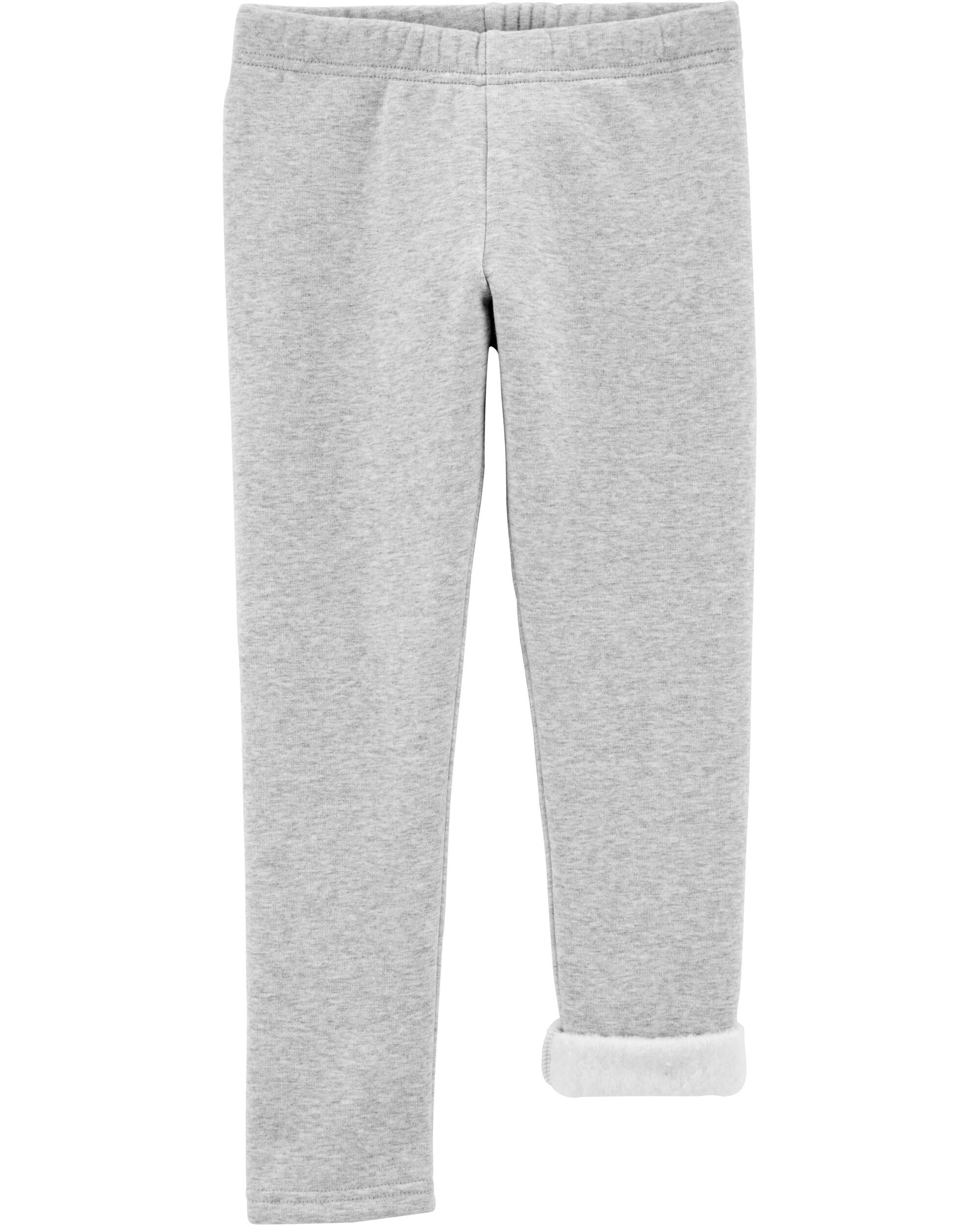 Grey Kid Cozy Fleece Leggings carters