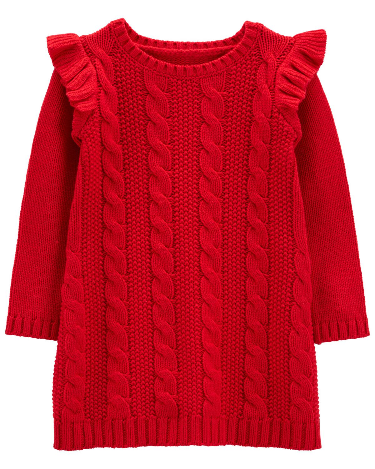 Toddler Cable Knit Sweater Dress