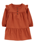 Baby Cotton Flutter Dress, image 1 of 5 slides