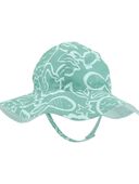 Green - Baby Ocean Print Reversible Swim Hat