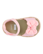 Baby Bow Espadrille Sandals - Pink, image 4 of 7 slides