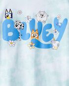 Kid Bluey Tie-Dye Short-Sleeve Graphic Tee - Blue/White, image 2 of 2 slides