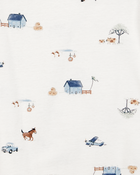 Baby Barn Print 3-Piece Cardigan Set - Navy/White, image 4 of 6 slides