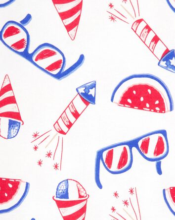 Kid 2-Piece 4th Of July 100% Snug Fit Cotton Pajamas, 