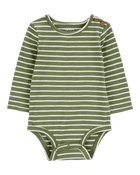 Baby Striped Long-Sleeve Bodysuit, image 1 of 3 slides