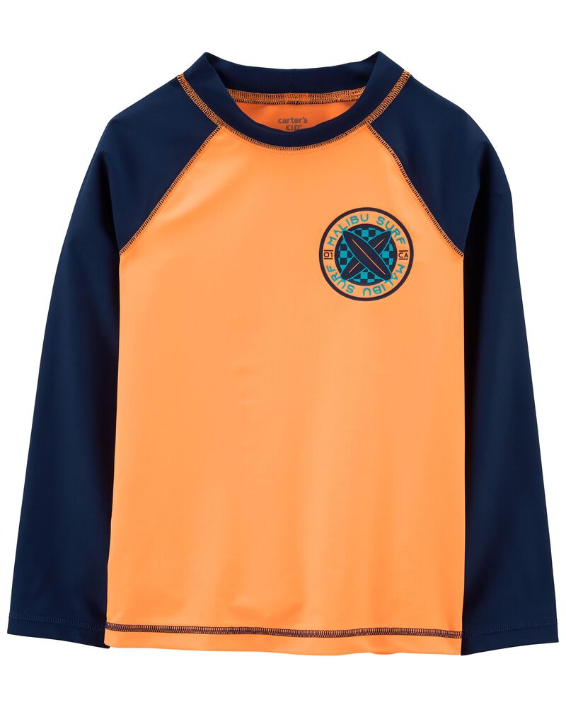 Kid Long-Sleeve Swim Rashguard, image 1 of 3 slides