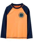 Kid Long-Sleeve Swim Rashguard, image 1 of 3 slides