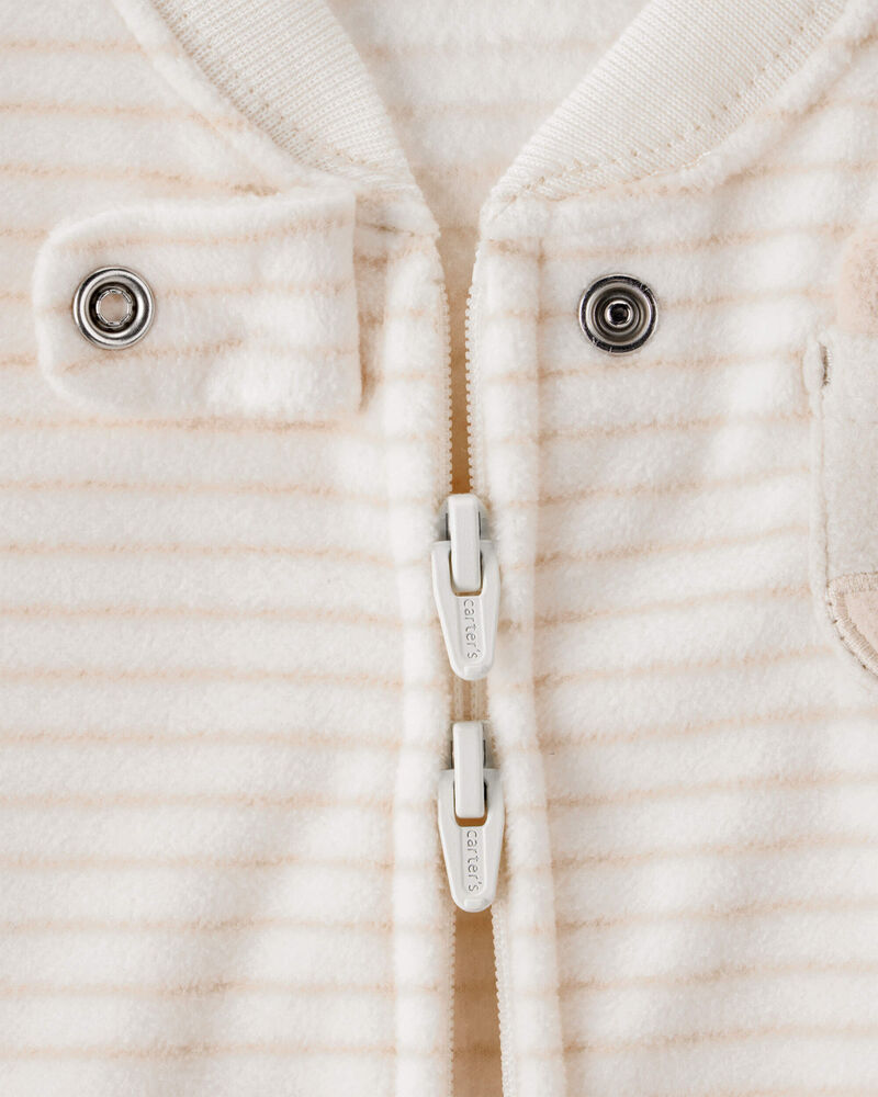 Baby Loose Fit Long-Sleeve Wearable Blanket - Cream, image 3 of 4 slides