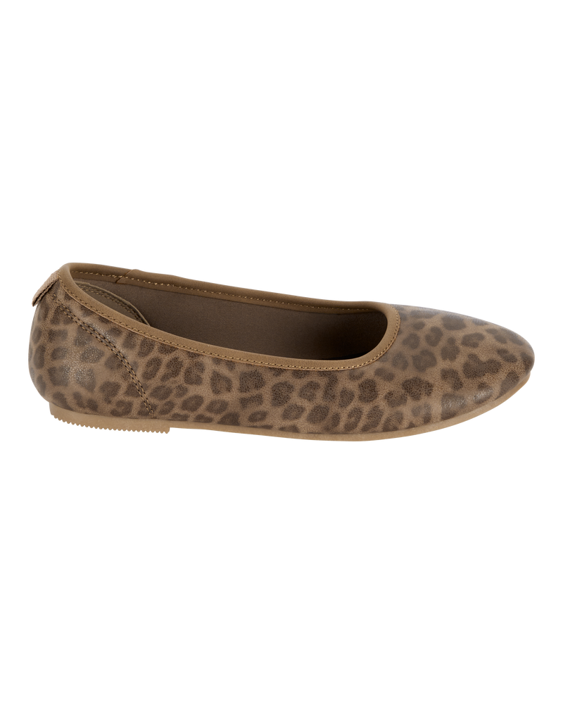 Kid Leopard Ballet Flats, image 2 of 6 slides