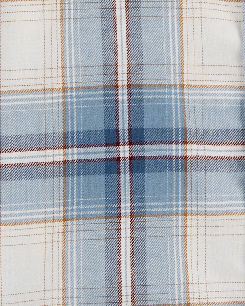 Toddler Plaid Button-Front Shirt, image 3 of 4 slides