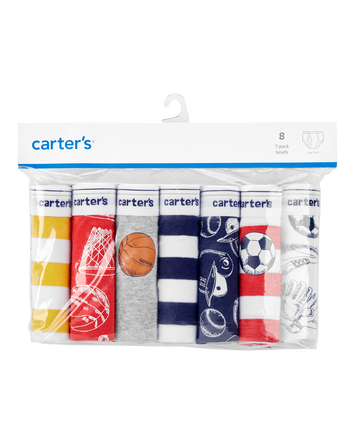 7-Pack Cotton Briefs Underwear, 