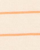 Toddler Striped Short-Sleeve Pocket Tee - Orange, image 2 of 4 slides
