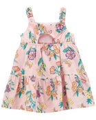 Baby Floral Sleeveless Lawn Dress, image 2 of 4 slides