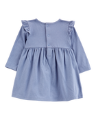 Baby Eyelet Chambray Dress, image 2 of 5 slides