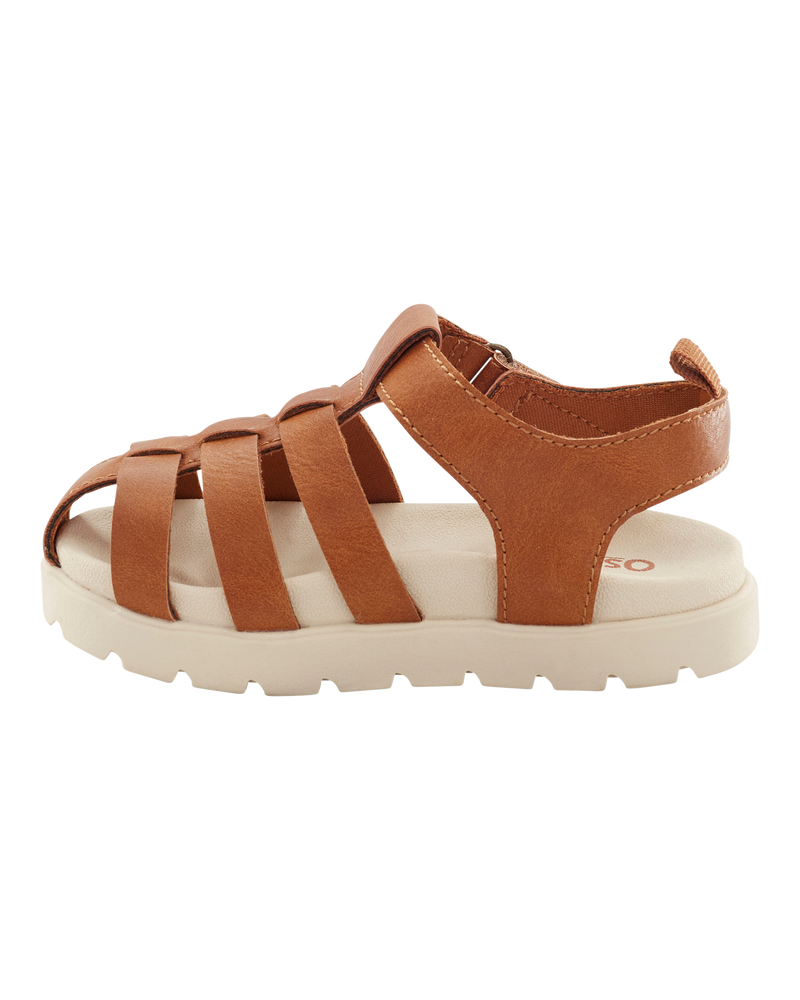 Toddler Casual Sandals - Brown, image 6 of 7 slides
