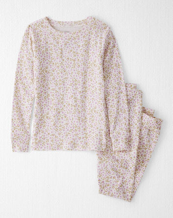 Kid Organic Cotton Pajamas in Botanic Muse Print, 